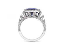 Load image into Gallery viewer, Kazanjian Sapphire, 3.54 carats, &amp; Diamond Ring in Platinum
