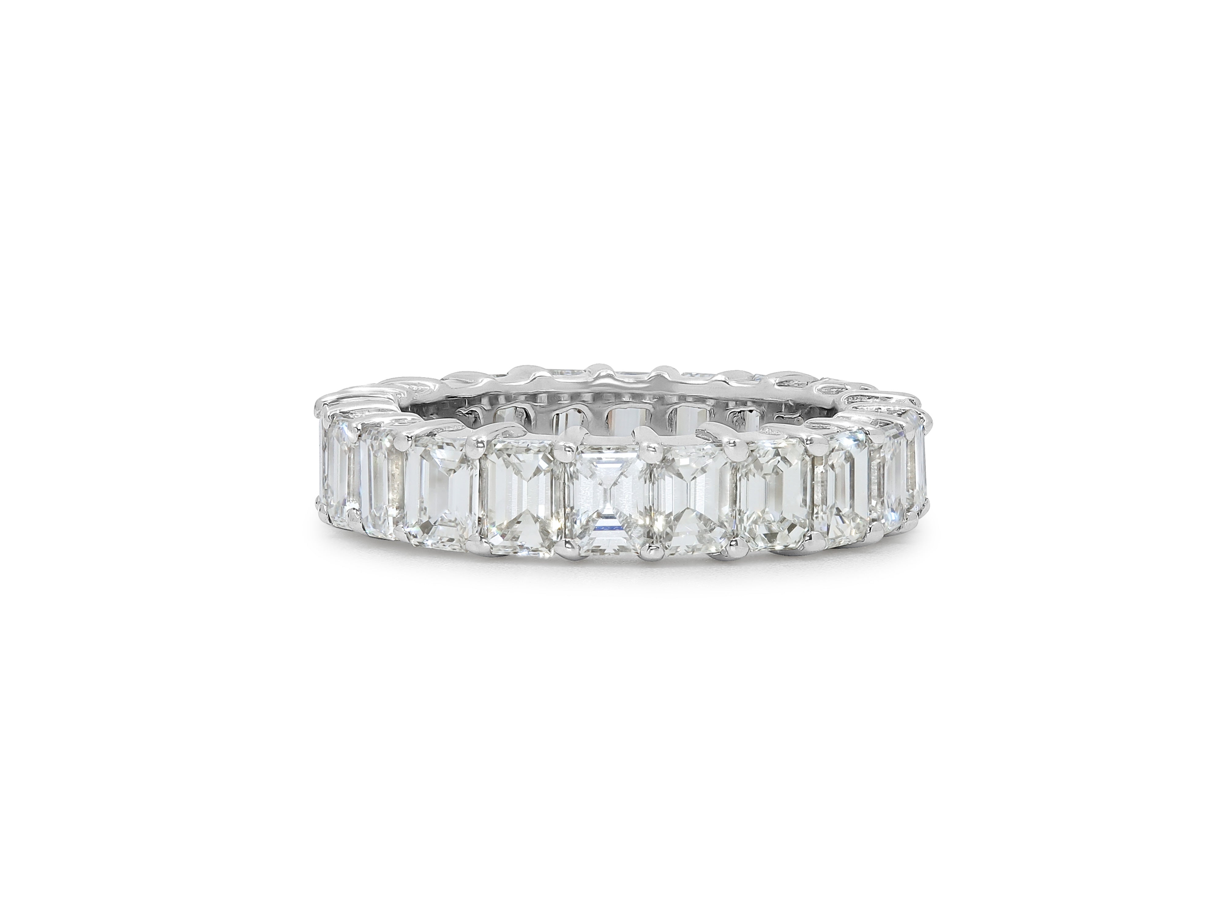 Emerald Cut Diamond Eternity Band