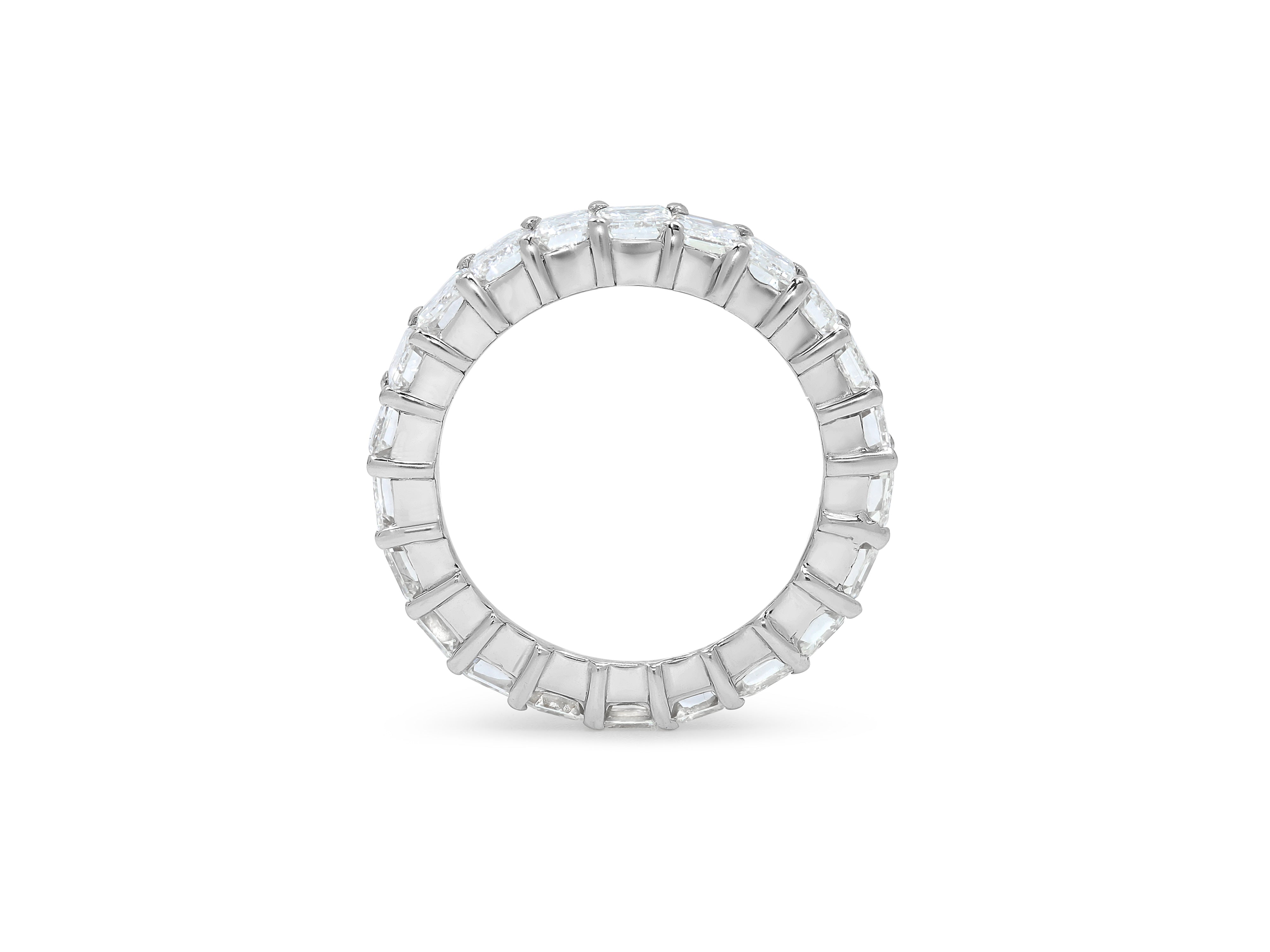 Emerald Cut Diamond Eternity Band