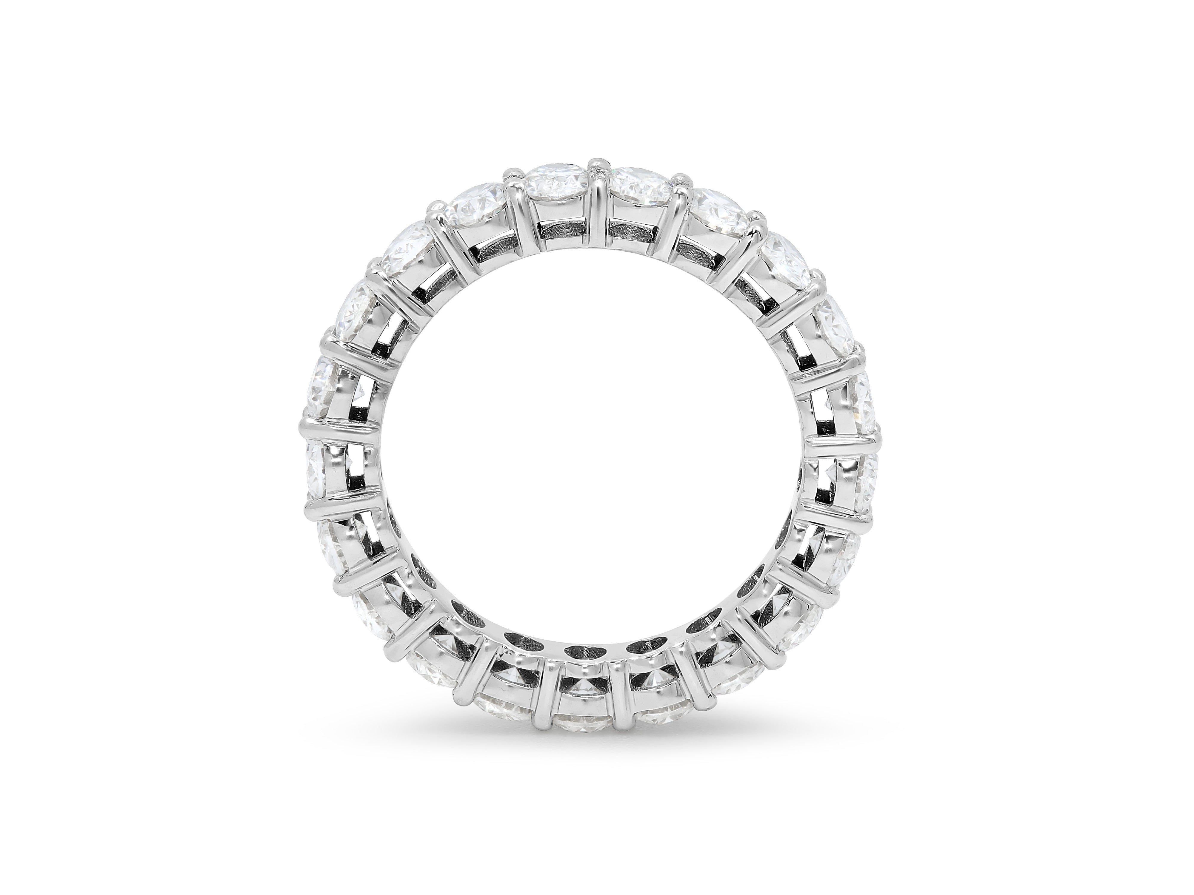 Oval Cut Diamond Eternity Band