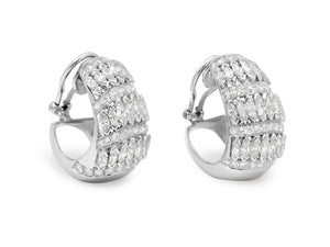 Kazanjian Diamond Ear Clips in 18K White Gold