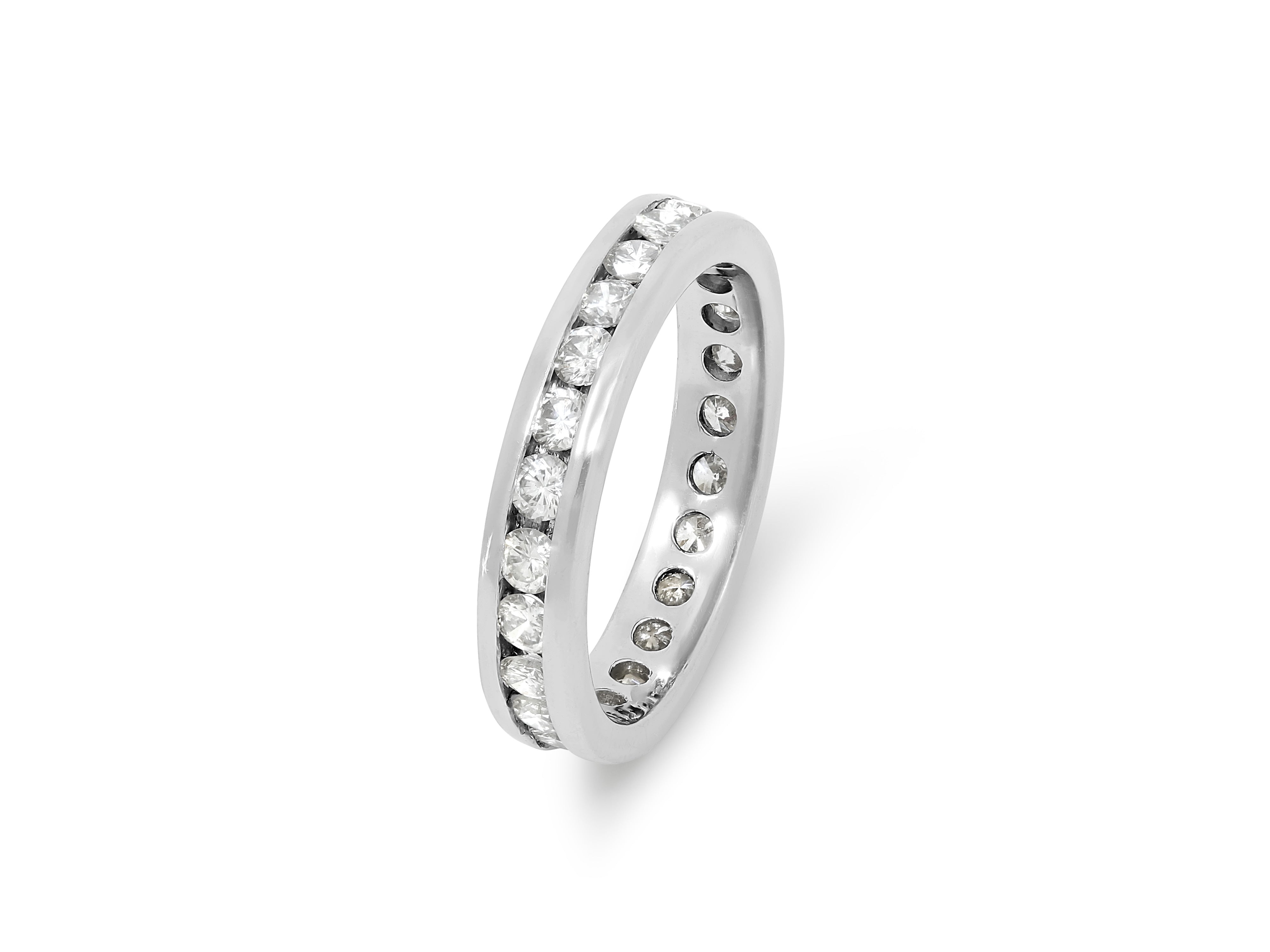 Channel Set Diamond Eternity Band