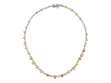 Load image into Gallery viewer, Kazanjian Fancy Colored Diamond Necklace in 18K White, Yellow &amp; Rose Gold
