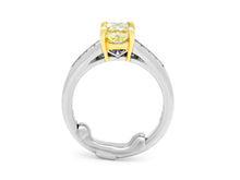 Load image into Gallery viewer, Kazanjian Fancy Intense Yellow, 1.68 carats, Ring in Platinum &amp; 18K Yellow Gold
