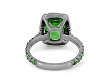 Load image into Gallery viewer, Kazanjian Tsavorite Garnet, 2.97 carats, Ring in 18K Black Gold
