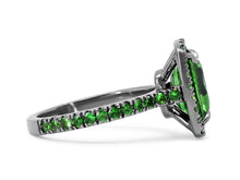 Load image into Gallery viewer, Kazanjian Tsavorite Garnet, 2.97 carats, Ring in 18K Black Gold
