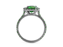 Load image into Gallery viewer, Kazanjian Tsavorite Garnet, 2.97 carats, Ring in 18K Black Gold
