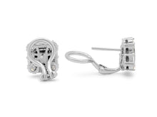 Load image into Gallery viewer, Illusion Diamond Studs in 18K White Gold
