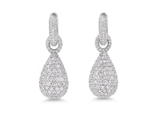 Load image into Gallery viewer, Kazanjian Pavé Diamond Drop Earrings in 18K White Gold
