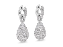 Load image into Gallery viewer, Kazanjian Pavé Diamond Drop Earrings in 18K White Gold
