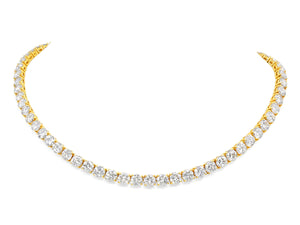 Kazanjian Diamond, ~42 carats, Riviera Necklace in 18K Yellow Gold