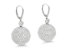 Load image into Gallery viewer, Kazanjian Diamond Ball Drop Earrings in 18K White Gold
