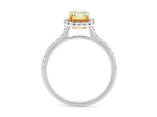 Load image into Gallery viewer, Kazanjian Fancy Yellow, 1.50 carats, Diamond in Platinum &amp; 18K Yellow Gold

