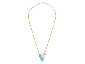 Kazanjian Opal, 27 carats, & Diamond Pendant in 18K Yellow & White Gold