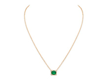 Load image into Gallery viewer, Kazanjian Colombian Emerald, 2.01 carats, &amp; Diamond Pendant in 16K Red Gold
