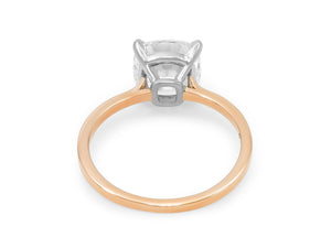 Kazanjian Cushion Cut, 2.01 carats, Diamond Ring in 16K Red Gold &amp; Platinum