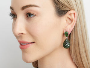 Kazanjian Tourmaline Earrings, in 18K Black Rhodium Plated White Gold