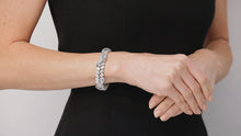 Load and play video in Gallery viewer, Kazanjian Pear Cut &amp; Baguette Diamond Bracelet, in Platinum
