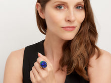 Load image into Gallery viewer, Kazanjian Black Opal Ring in Platinum
