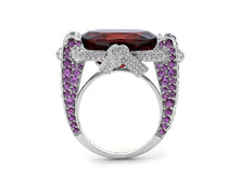 Load image into Gallery viewer, Kazanjian Garnet Ring, in 18K White Gold, by Patrick Mauboussin
