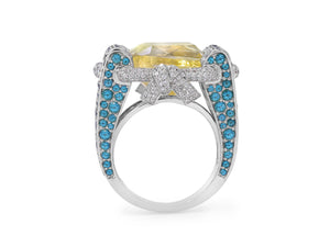 Kazanjian Yellow Sapphire, 12.98 carats, Ring by Patrick Mauboussin