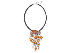 Kazanjian Fire Opal Jellyfish Necklace by Patrick Mauboussin