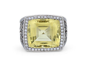 Kazanjian Danburite & Diamond Ring, by Patrick Mauboussin