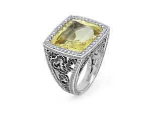 Kazanjian Danburite & Diamond Ring, by Patrick Mauboussin