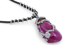 Load image into Gallery viewer, Kazanjian Briolette Cut Pink Sapphire, 201.26 carats, Necklace in Platinum
