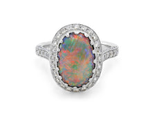 Load image into Gallery viewer, Kazanjian Opal, 3.33 carats, Ring in 18K White Gold
