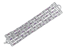 Load image into Gallery viewer, Kazanjian Pink Sapphire and Diamond Bracelet, in 18K White Gold
