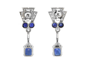 Kazanjian Madagascar Sapphire Earrings in Platinum