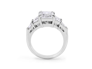 Kazanjian Emerald Cut Diamond, 3.04 carats, Ring, in Platinum