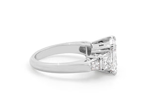 Kazanjian Emerald Cut Diamond, 3.04 carats, Ring, in Platinum
