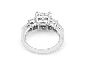 Kazanjian Emerald Cut Diamond, 3.04 carats, Ring, in Platinum