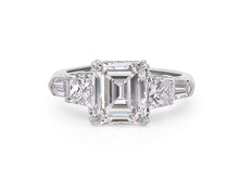 Load image into Gallery viewer, Kazanjian Emerald Cut Diamond, 3.04 carats, Ring, in Platinum
