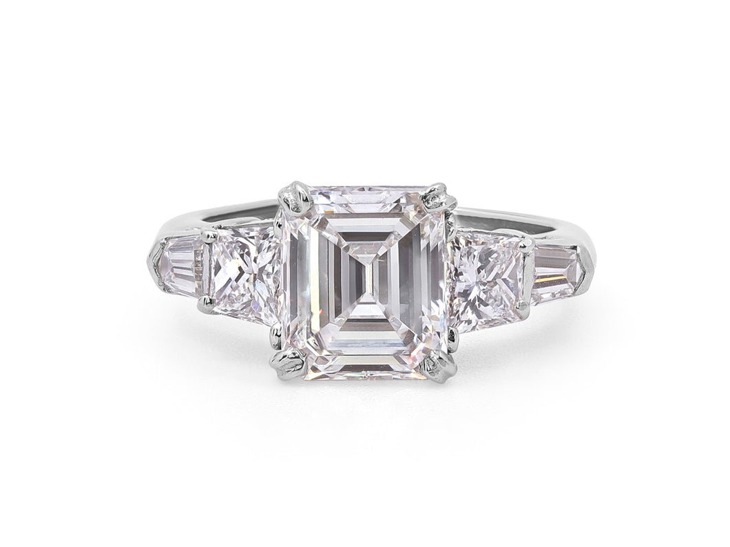 Kazanjian Emerald Cut Diamond, 3.04 carats, Ring, in Platinum