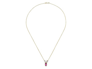 Kazanjian Ruby, 1.13 carats, Pendant Necklace, in 18K Yellow Gold