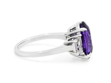Load image into Gallery viewer, Kazanjian Purple Sapphire, 6.21 carats, and Diamond Ring, in Platinum
