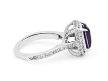 Load image into Gallery viewer, Kazanjian Purple Sapphire, 3.99 carats, and Diamond Ring, in Platinum
