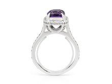 Load image into Gallery viewer, Kazanjian Purple Sapphire, 3.99 carats, and Diamond Ring, in Platinum
