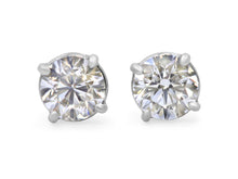 Load image into Gallery viewer, Kazanjian Round Diamond, 2.0 carats, Studs in 18K White Gold
