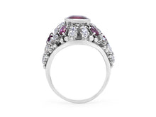 Load image into Gallery viewer, Kazanjian Ruby &amp; Diamond Ring, in 18K White Gold
