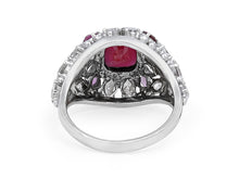 Load image into Gallery viewer, Kazanjian Ruby &amp; Diamond Ring, in 18K White Gold
