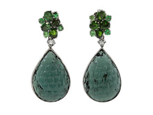 Load image into Gallery viewer, Kazanjian Tourmaline Earrings, in 18K Black Rhodium Plated White Gold
