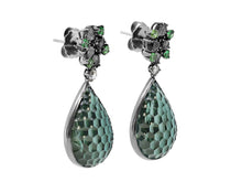 Load image into Gallery viewer, Kazanjian Tourmaline Earrings, in 18K Black Rhodium Plated White Gold

