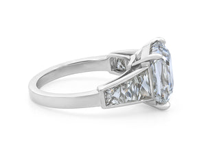 Kazanjian Asscher Cut Diamond, 5.61 Carats, Ring in Platinum