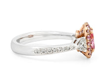 Load image into Gallery viewer, Kazanjian Fancy Vivid Pink Diamond, 0.64 carats, Ring in Platinum
