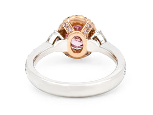 Kazanjian Fancy Vivid Pink Diamond, 0.64 carats, Ring in Platinum