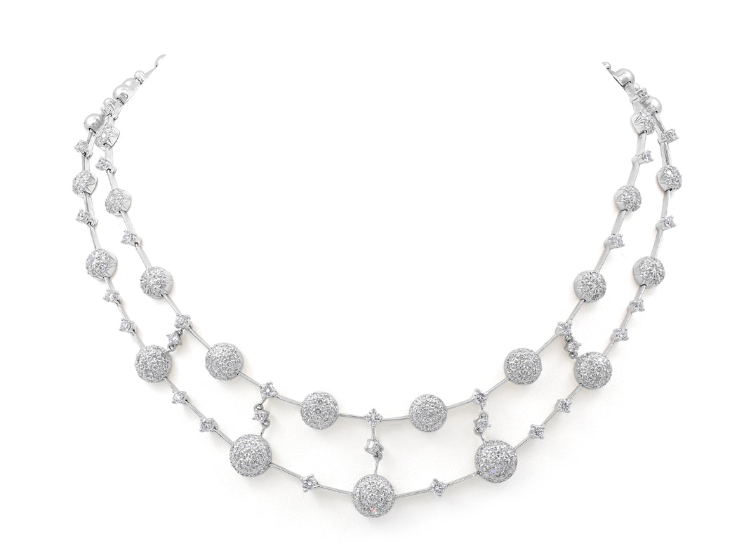 Kazanjian Constellation Diamond Necklace, in 18K White Gold